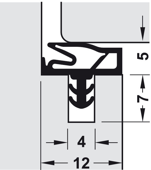 Sellos perimetrales para puerta interna