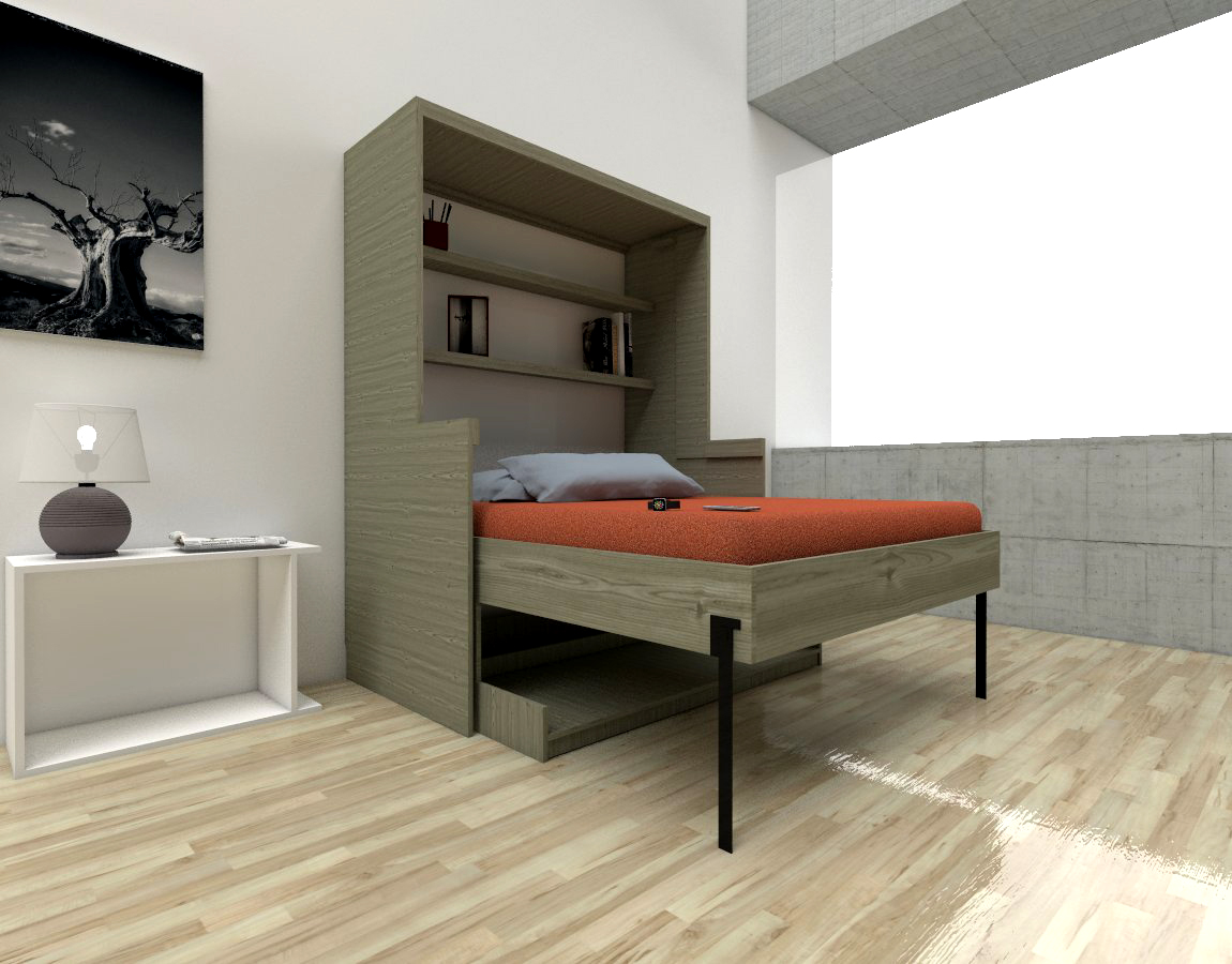 Herraje VANCOUVER para cama-escritorio abatible, para colchón matrimonial