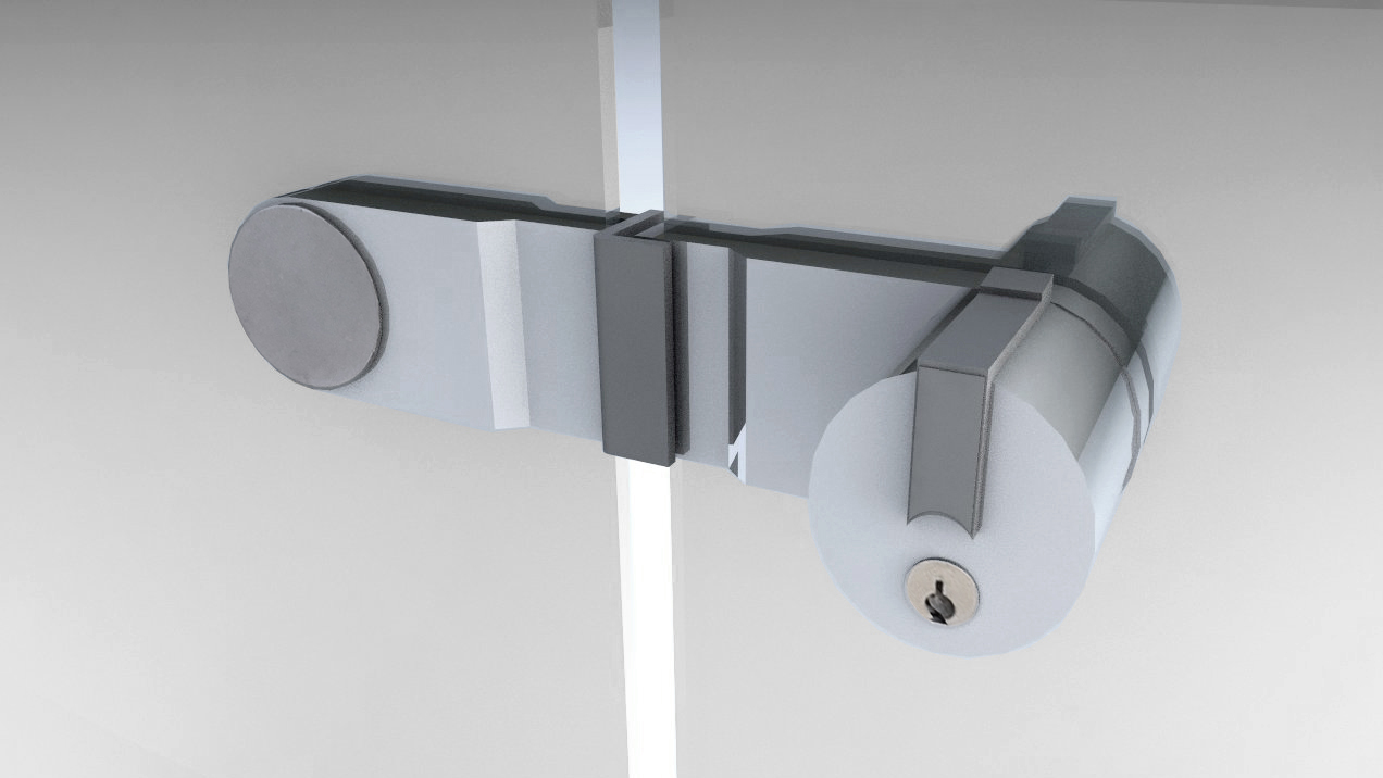 Aplicación para puerta de doble hoja
