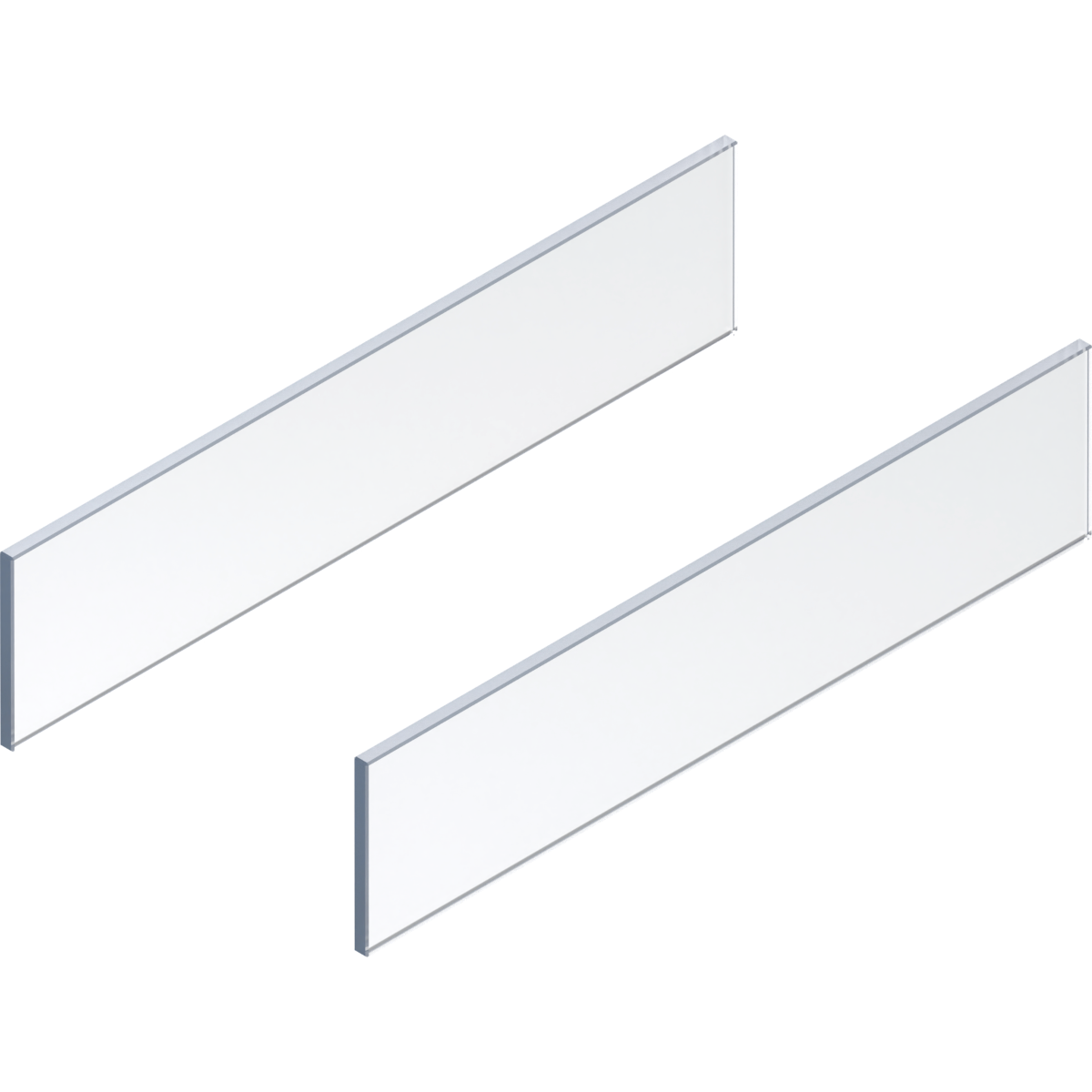 Juego de vidrios laterales transparentes, MERIVOBOX, medida 500 mm