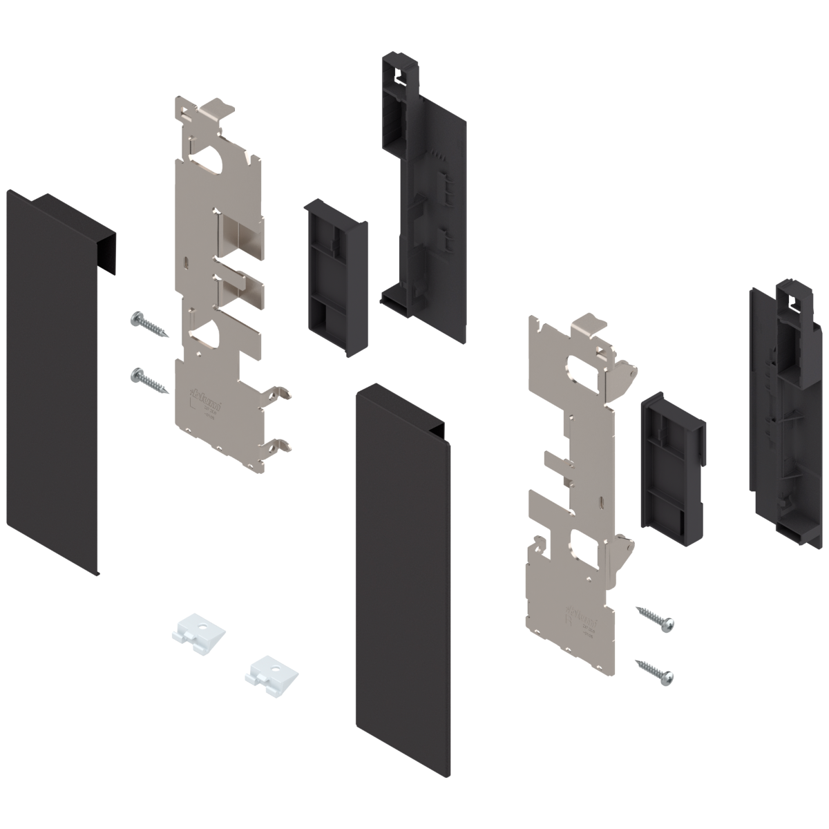 Brackets frontales LEGRABOX, altura 