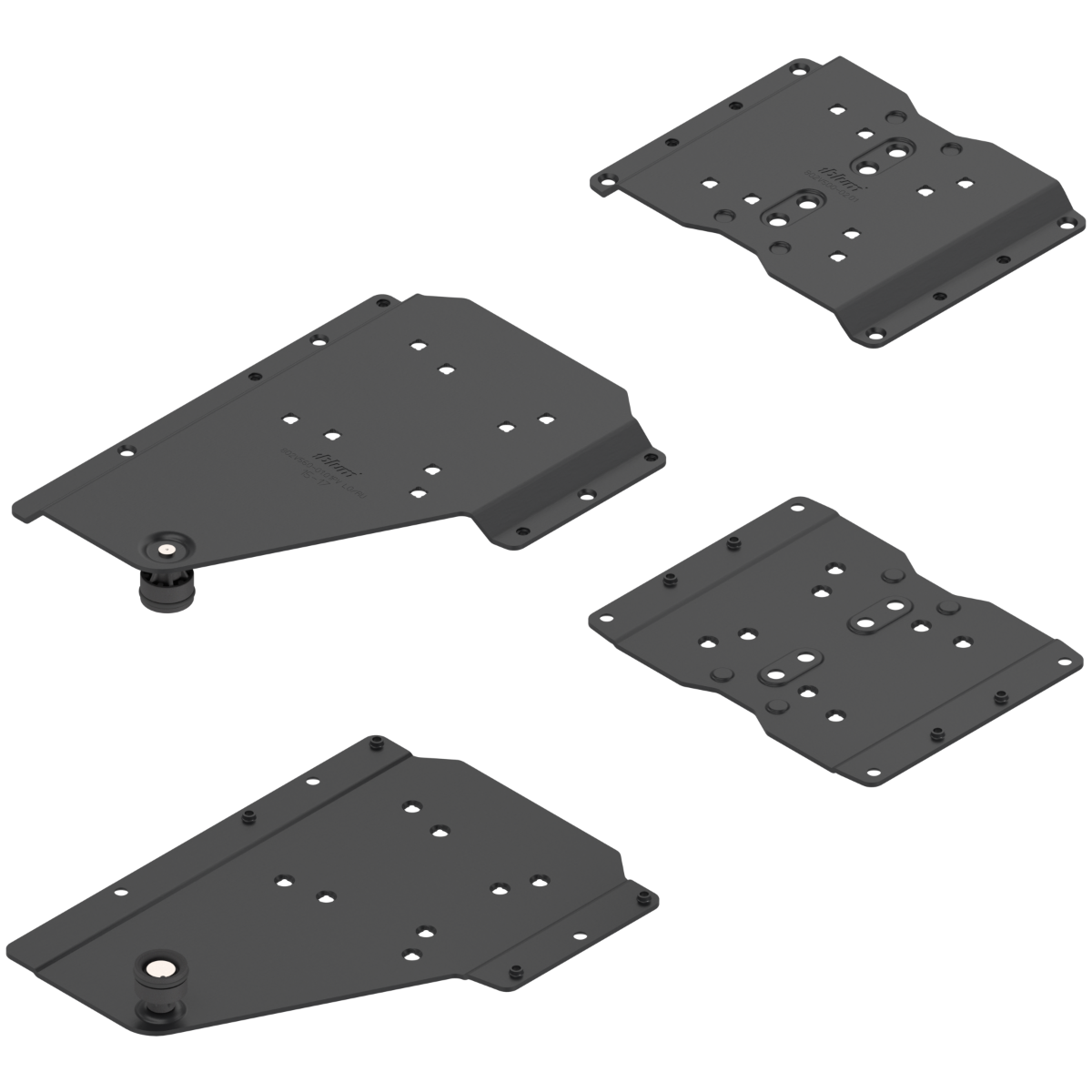 Juego de conectores para pocket REVEGO DUO, aplicación sin zoclo, espesor de los laterales del sistema pocket 15 a 17 mm para atornillar