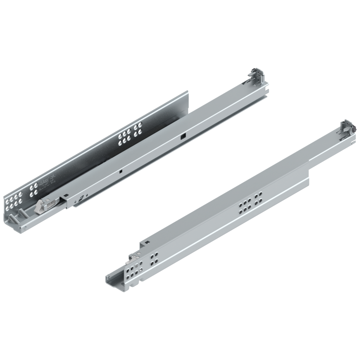 Correderas ocultas TANDEM BLUMOTION, extensión total, longitud 500mm, 30kg.