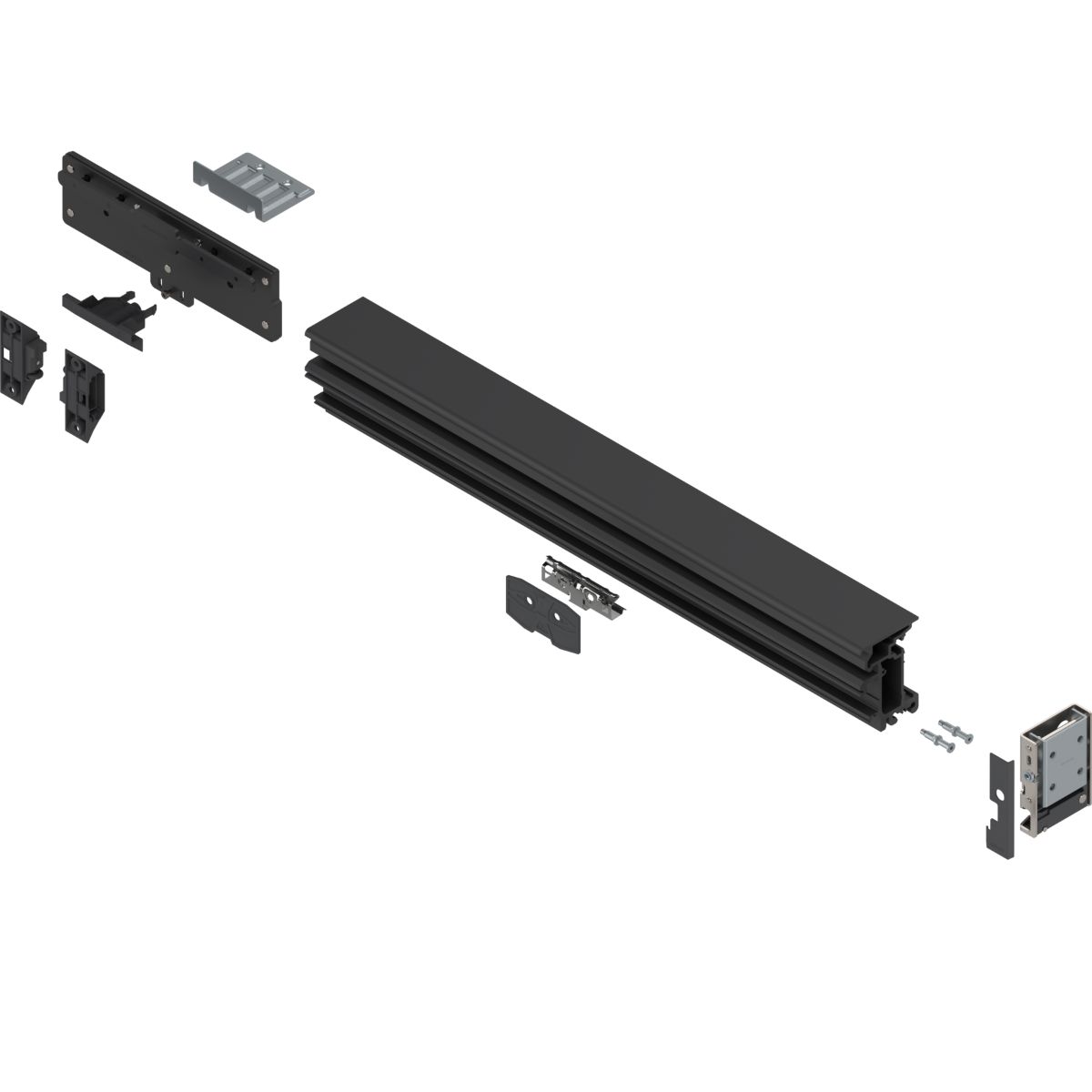 Juego de perfiles para montaje de puerta individual REVEGO UNO izquierdo y puertas dobles REVEGO DUO derecho ancho int. 800 mm