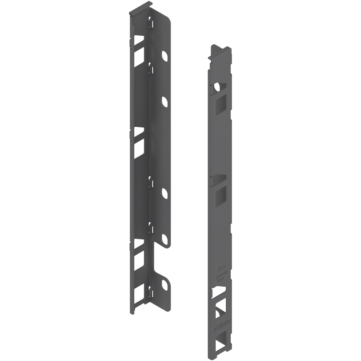 Brackets posteriores LEGRABOX, altura F, gris orión
