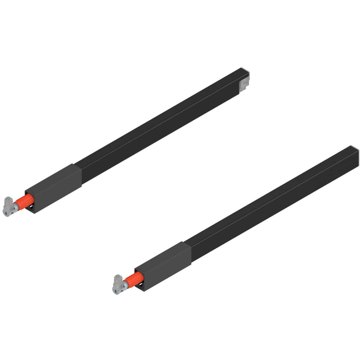 Galerías longitudinales TANDEMBOX antaro, color negro terra