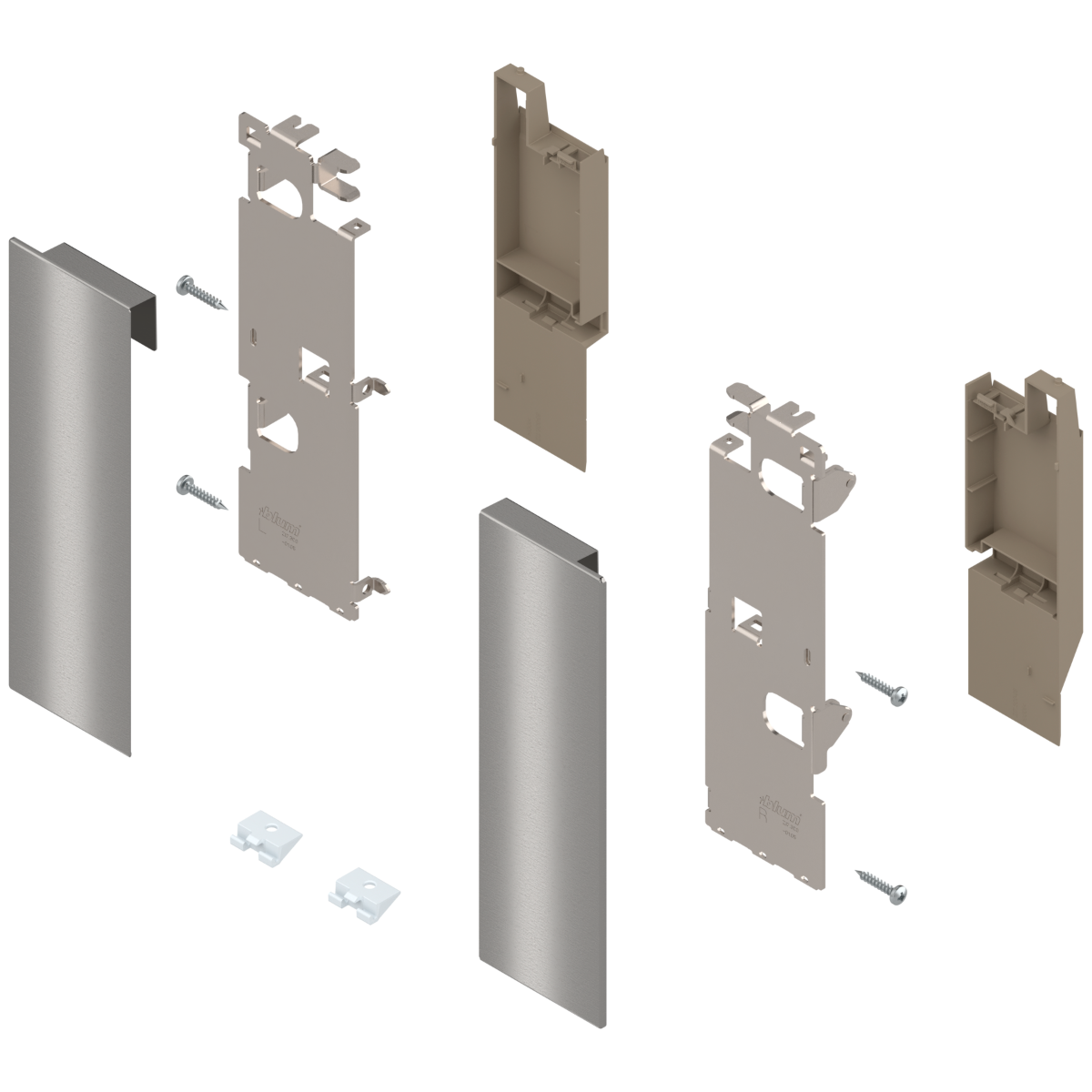 Brackets frontales LEGRABOX, altura 