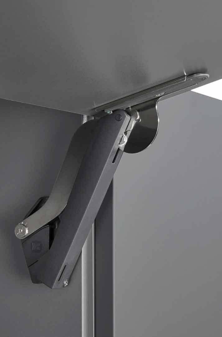 Brazos FREEspace cierre suave para apertura de puertas de alacena