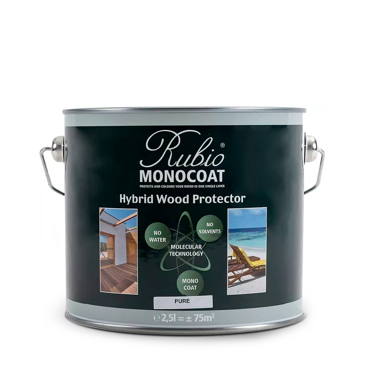 Aceite RUBIO Monocoat con estabilizador de UV integrado. 2.5 L