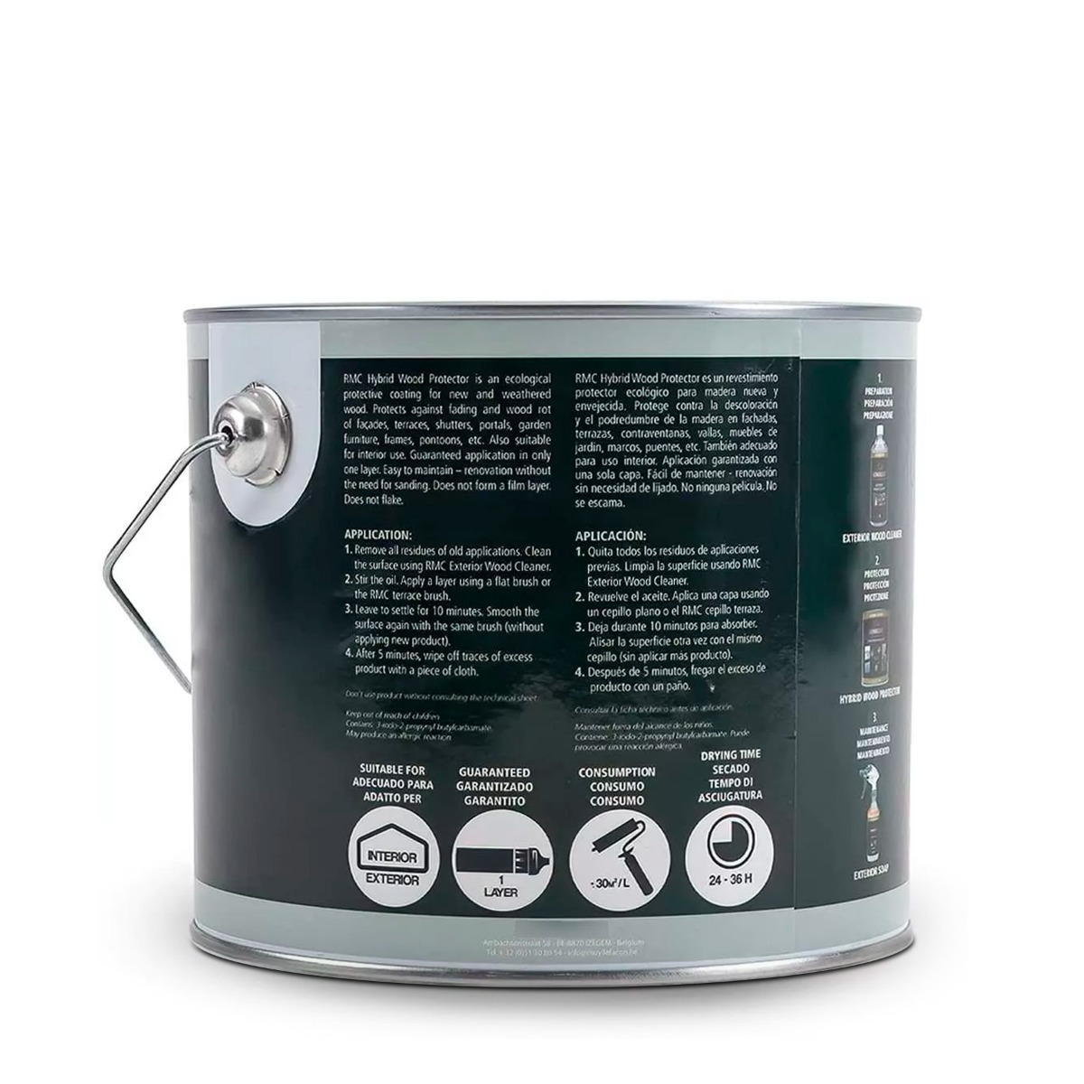 Aceite RUBIO Monocoat con estabilizador de UV integrado. 2.5 L