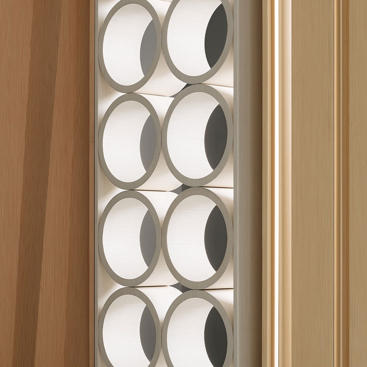 Chapa precompuesta ALPI Xilo Lynx Striped  (10.56) Diseño de Piero Lissoni, Largo 2.50 m.