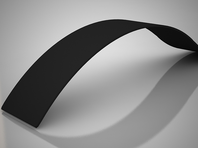 Cubre canto para ZENIT de ABS, color NEGRO, ancho 23 mm., espesor 1 mm., long. 50 m.