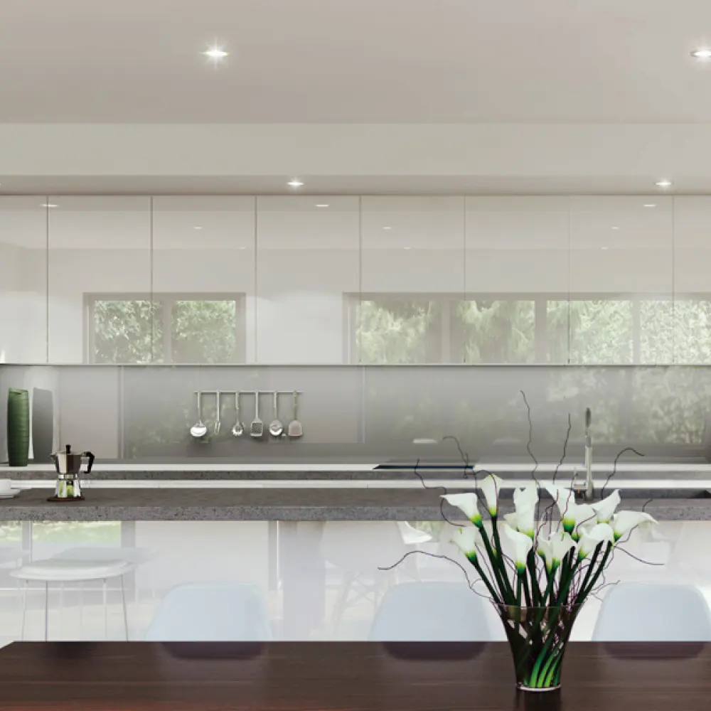 Paneles FLUENT alto brillo color blanco