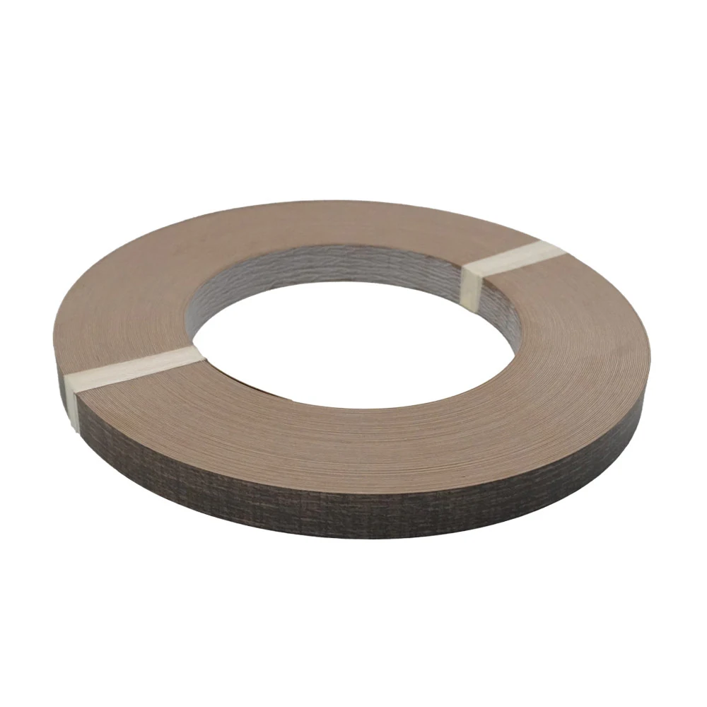 Cubre canto para Laminado TUET Caravella Dark, ancho 22mm, espesor 0.8mm, rollo de 50 m