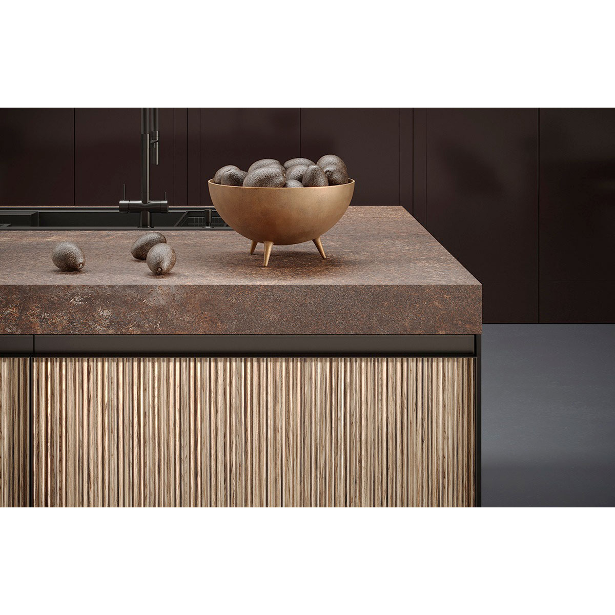 Muestra de laminado TUET acanalado de 100 x 100 mm