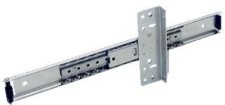 Correderas C117-16DOD de 400mm para puerta vertical insertable, capacidad 11kg.