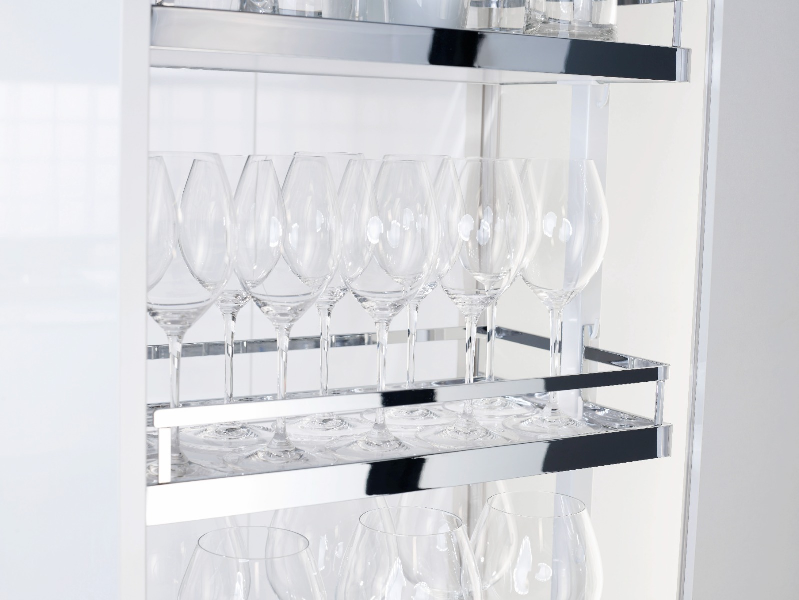 Kit 01 - Extraíble para cocina DISPENSA con 6 entrepaños STYLE para mueble de 300 mm de ancho