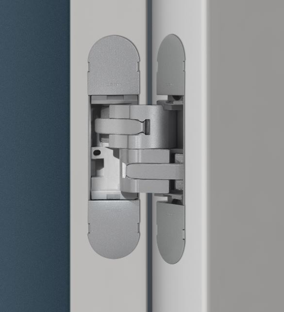 Bisagra oculta URBAN 1330 para puerta de comunicación, capacidad de carga 40 kg por par