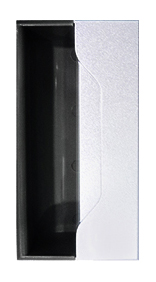 Contra de cerradura españoleta para mueble metálico, acabado  NEGRO