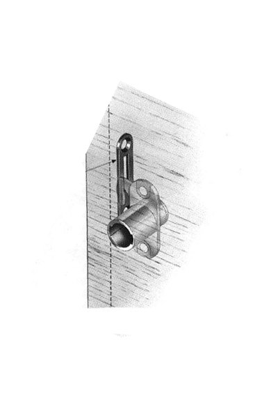 Cilindro CB-191 montaje vertical, para puerta corrediza o abatible, giro 180º.