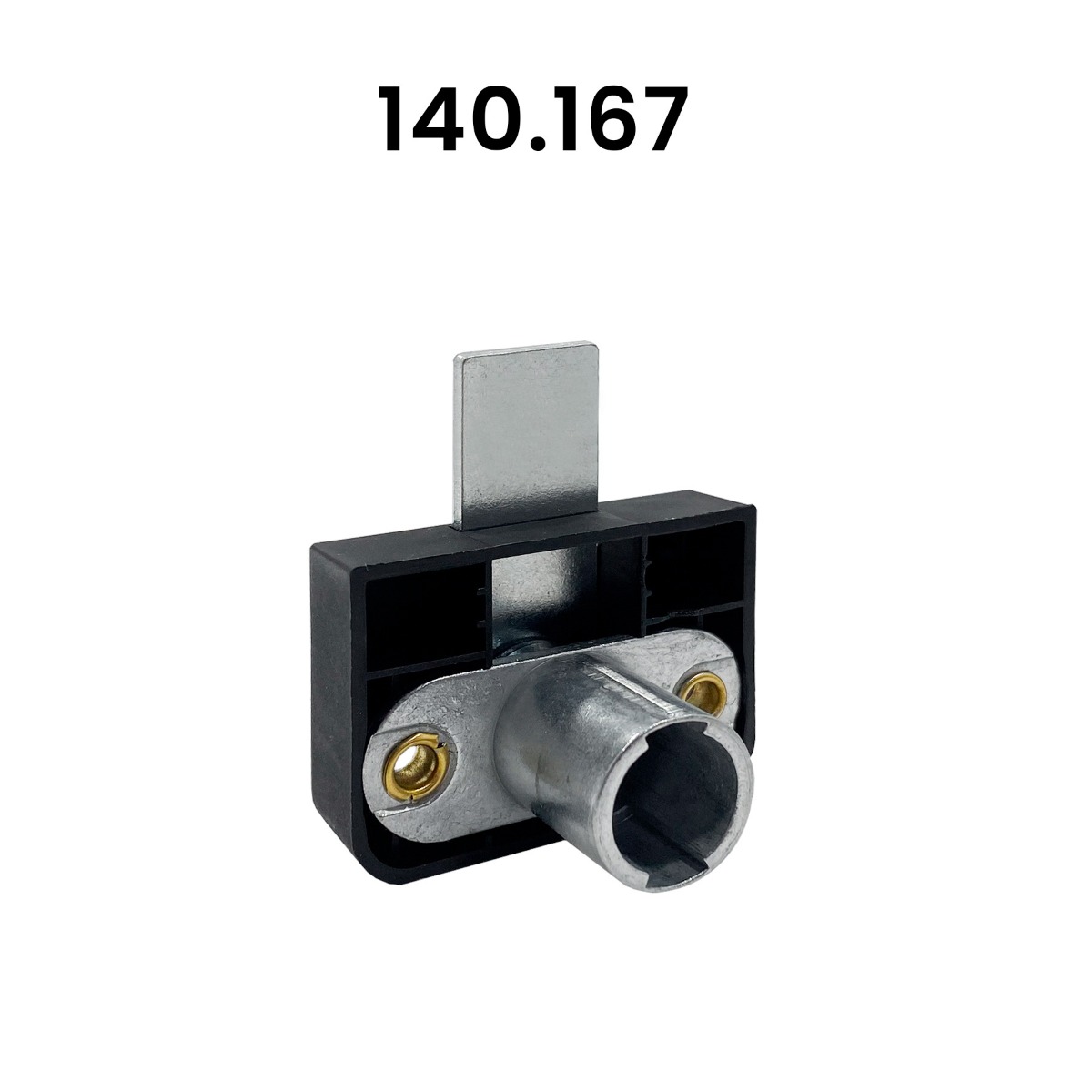 Cerradura horizontal con caja cuadrada