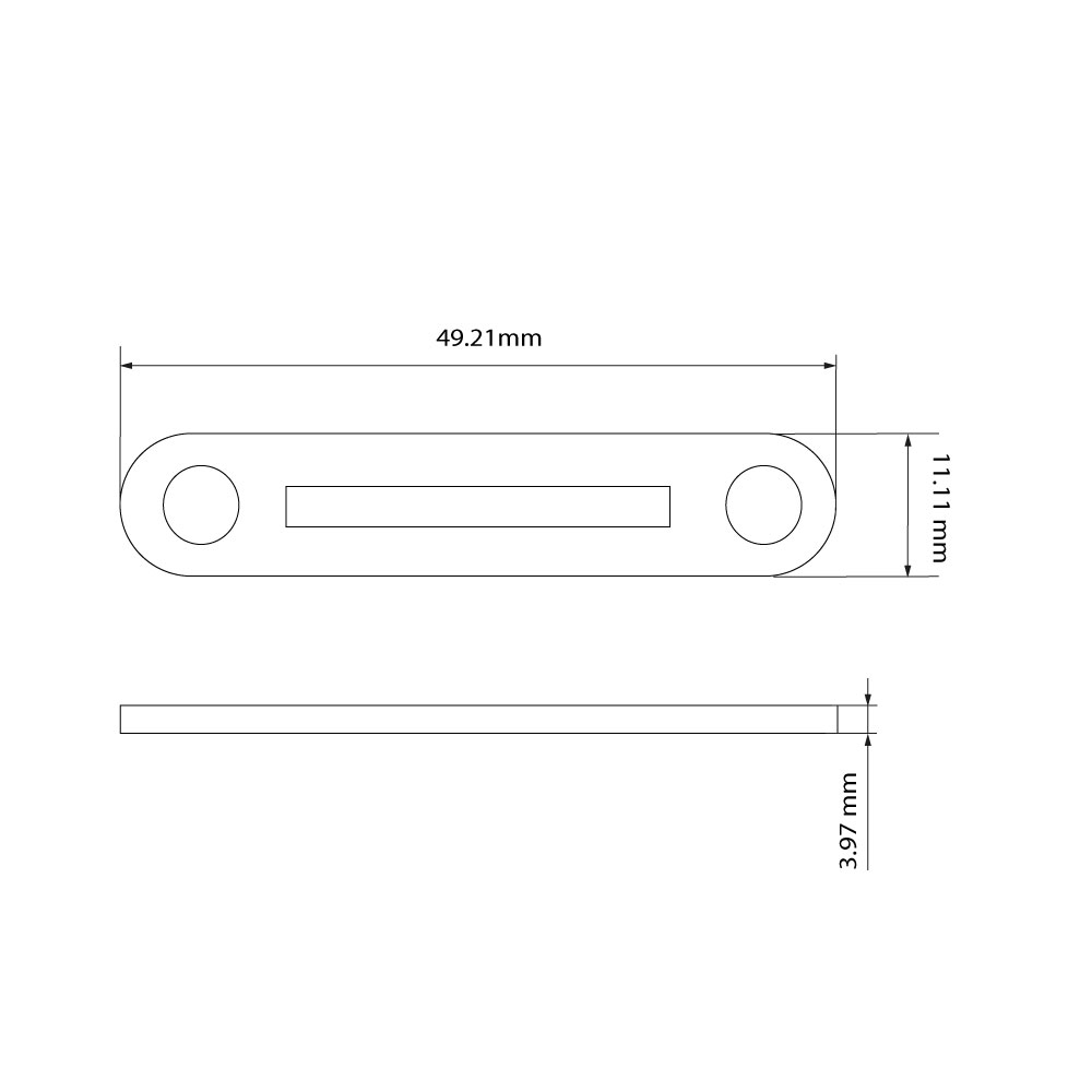 Placa SP-185. Para cajas cuadradas y redondas con pestillo recto.