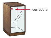 Cerradura para 1 puerta de vidrio