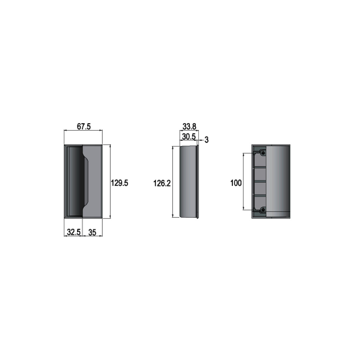 Cerradura y jaladera para locker con españoleta