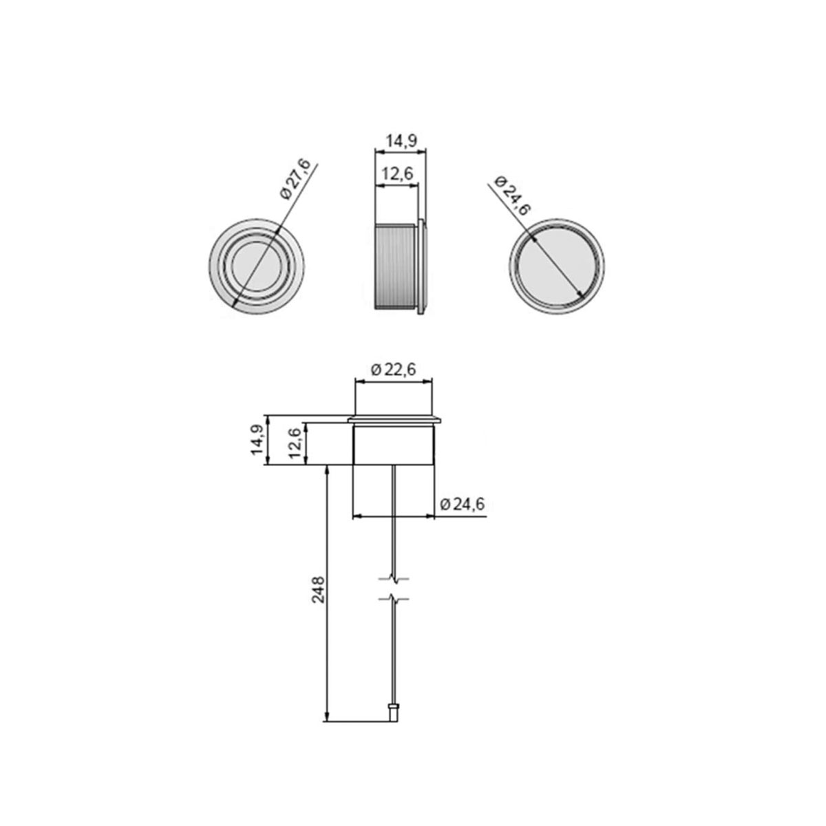 Cerradura electrónica FINGER PRO de huella digital para locker o mueble