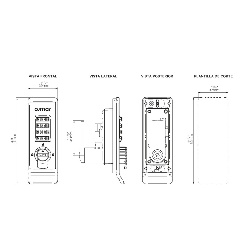 Cerradura de Combinación COMBI®Pro para lockers, nueva versión