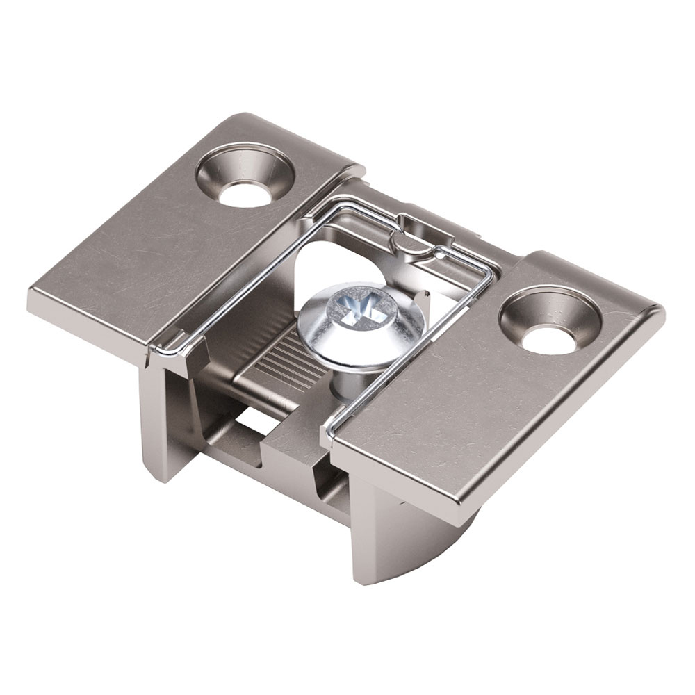 Bisagra KIMANA de 90º para puerta tipo secreter, acabado zinc niquelado