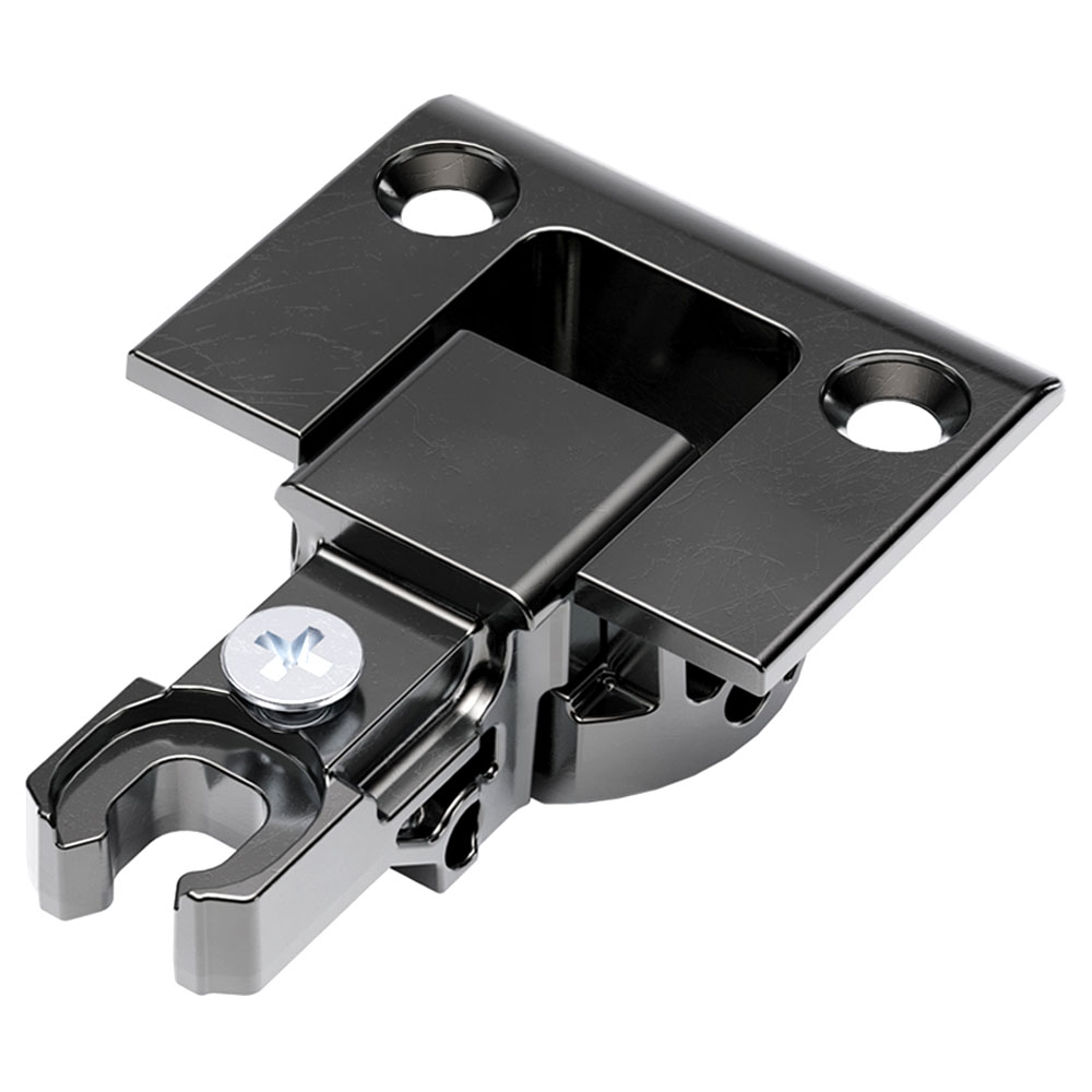 Bisagra KIMANA de 90º para puerta tipo secreter, color niquel negro