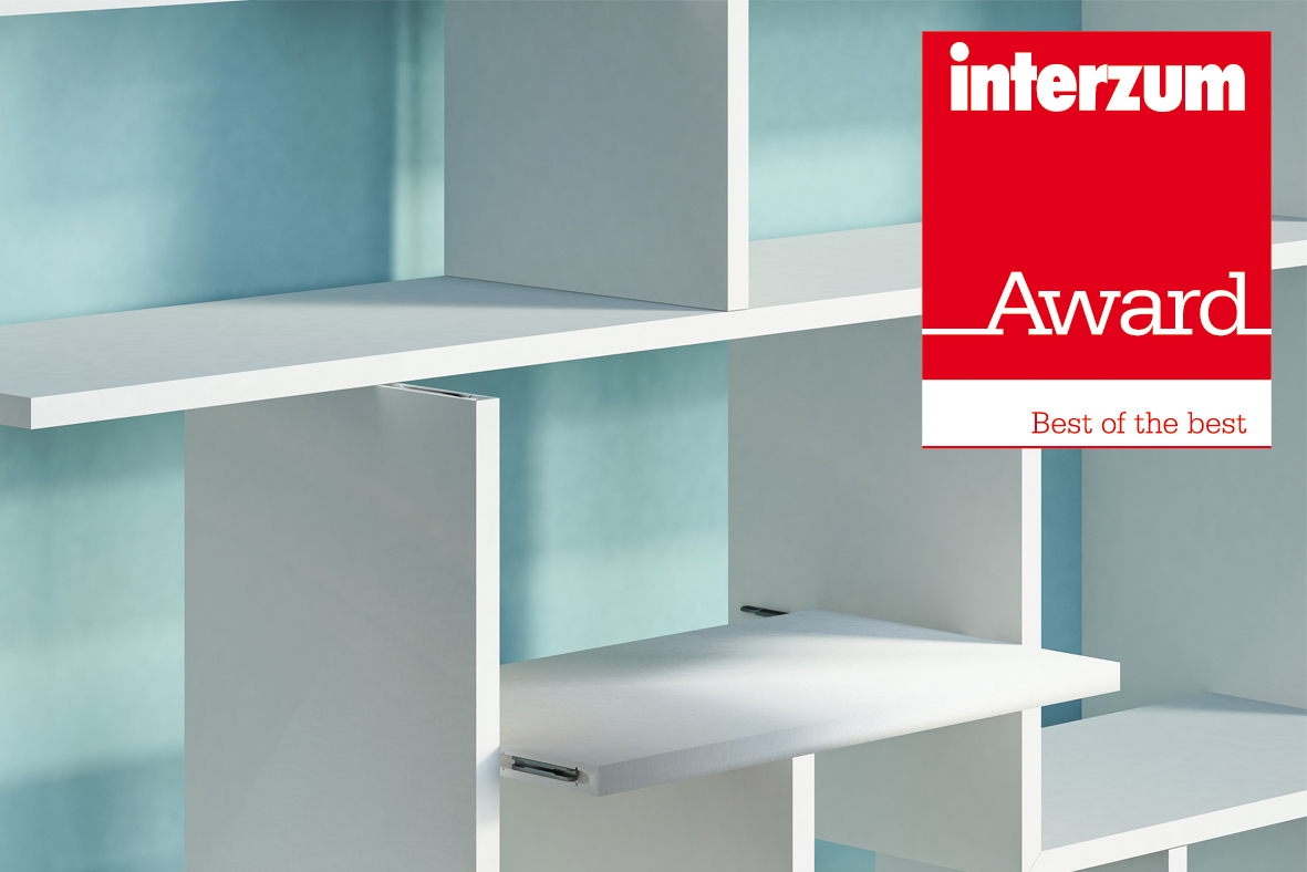 Sistema de unión DIVARIO P-18 para ensamble de entrepaños de 19 mm en adelante