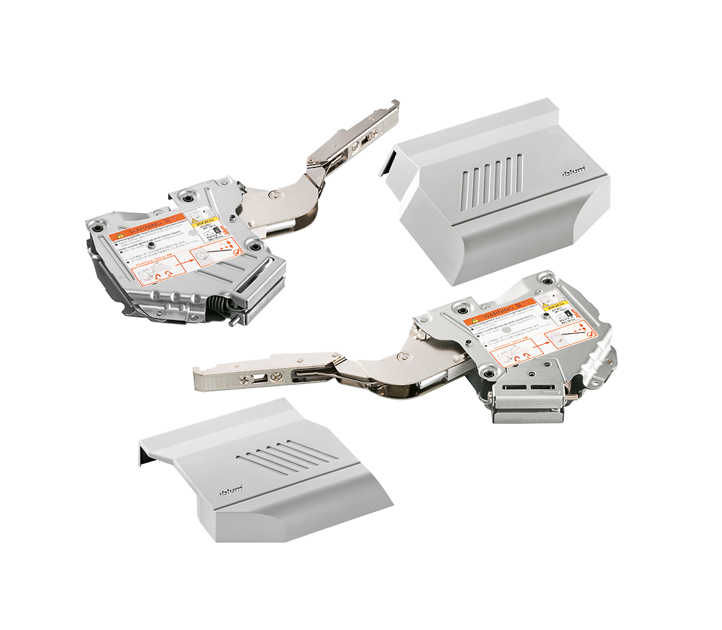 Juego de mecanismo de elevación 107° HK-S, Factor 960-2040, tapas Gris Obscuro