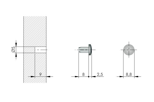 Tope Anti Impacto Bi Material