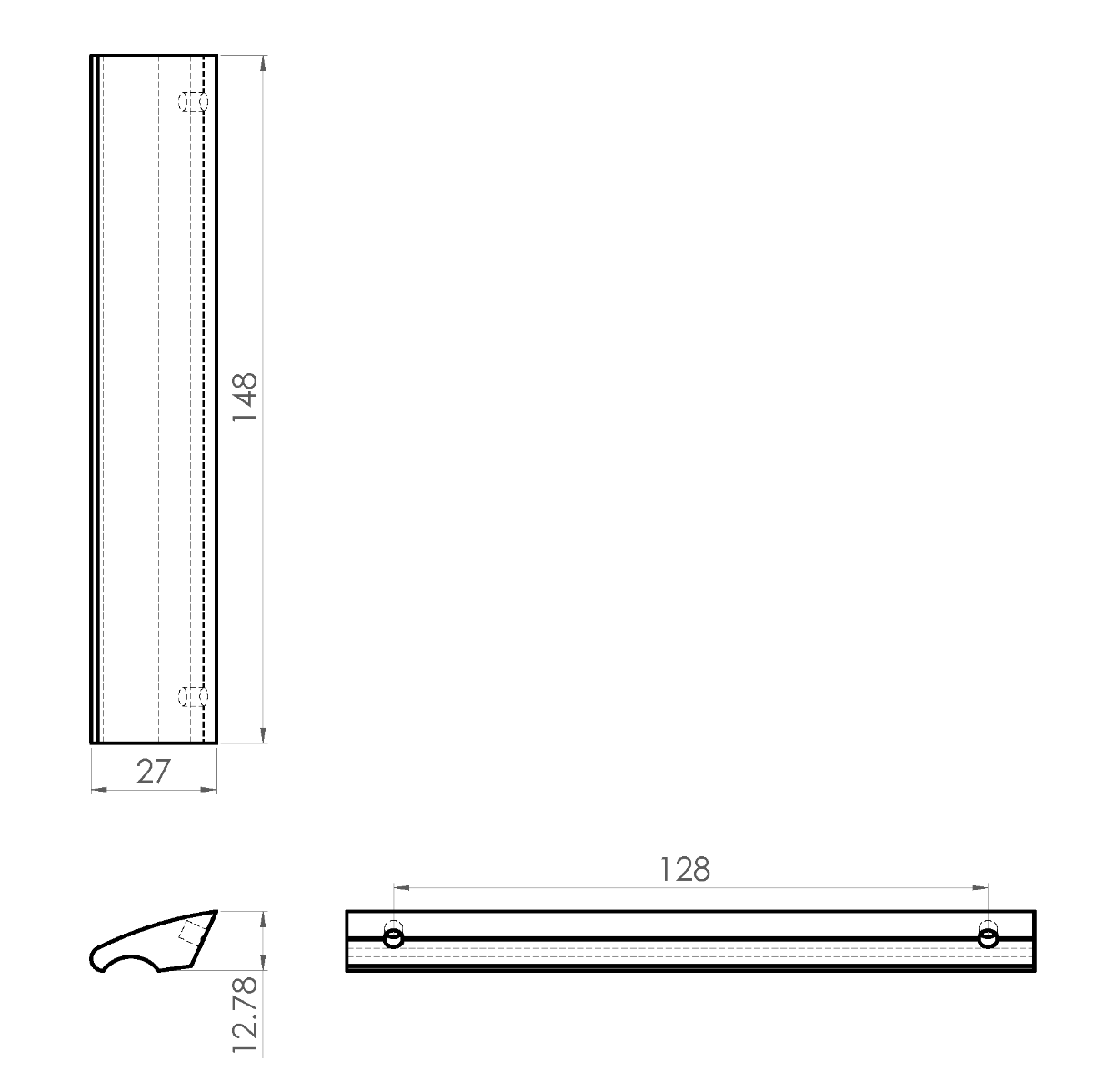 Jaladera recta JANINY