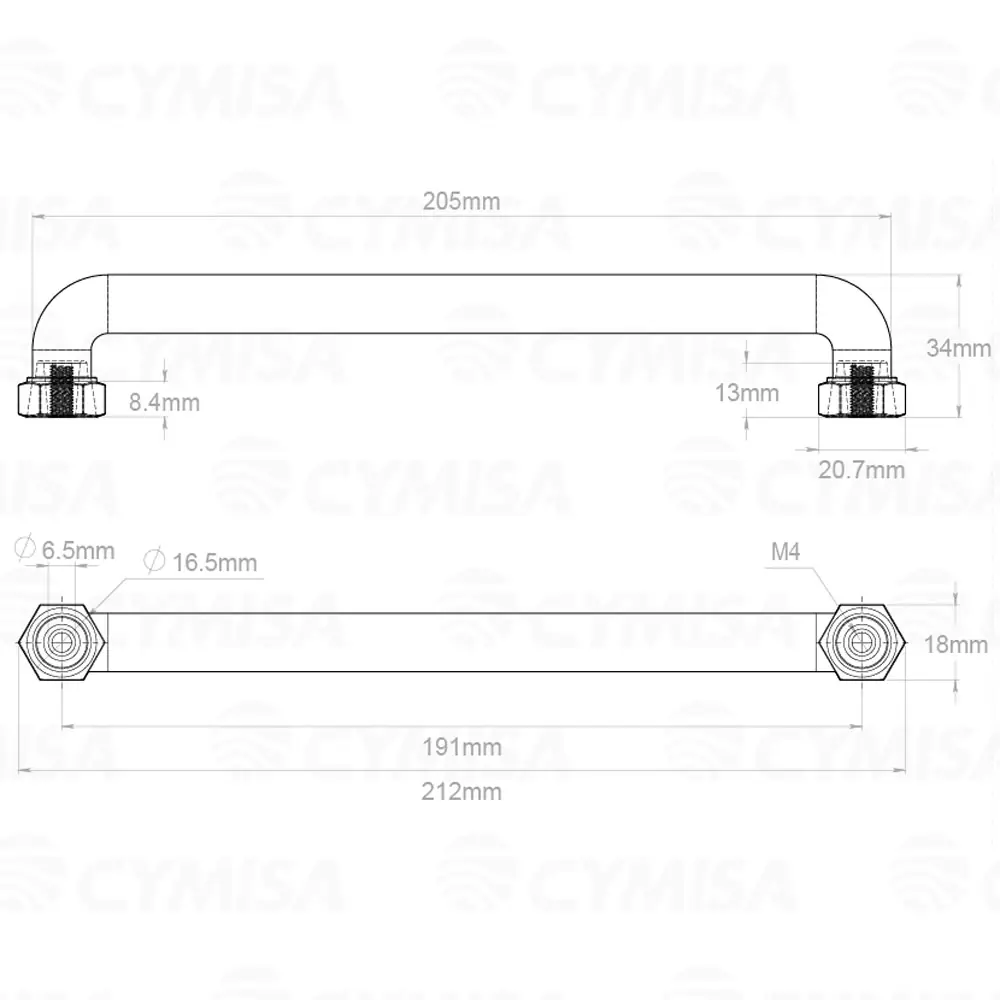Jaladera y Pomo TUBE
