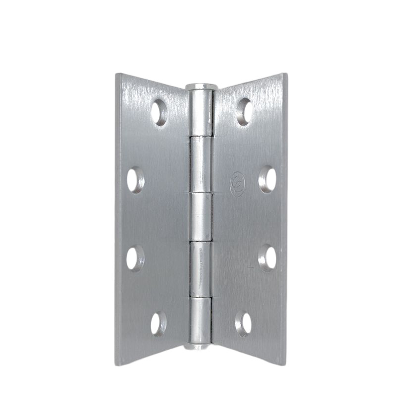 Bisagra plana de libro HAGER para puertas, 4.5 x 4.5 pulgadas, acabado satinado