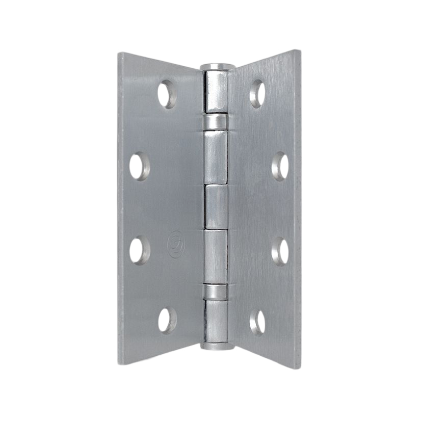 Bisagra plana de libro HAGER con baleros, para puertas, 4.5 x 4.5 pulgadas, acabado satinado