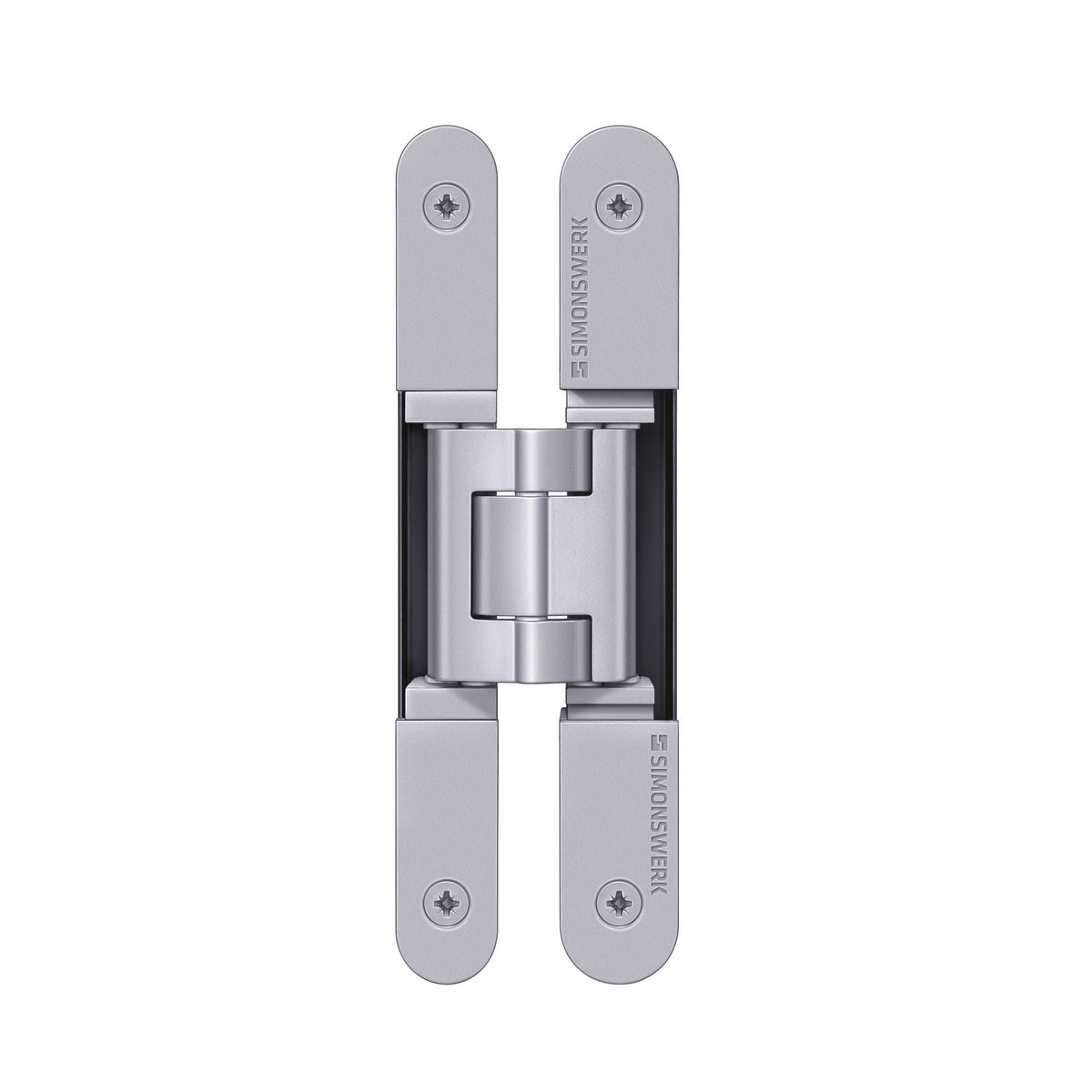 Bisagra oculta TECTUS 240 3D para puerta de comunicación cap. de carga 60 kg por par, gris