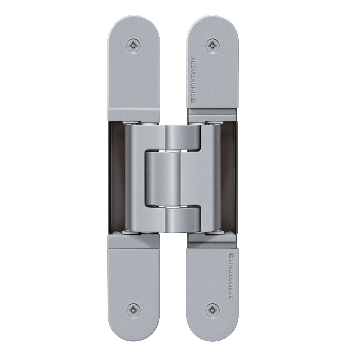 Bisagra oculta TECTUS 540 3D para puerta de comunicación cap. de carga 120kg por par, gris