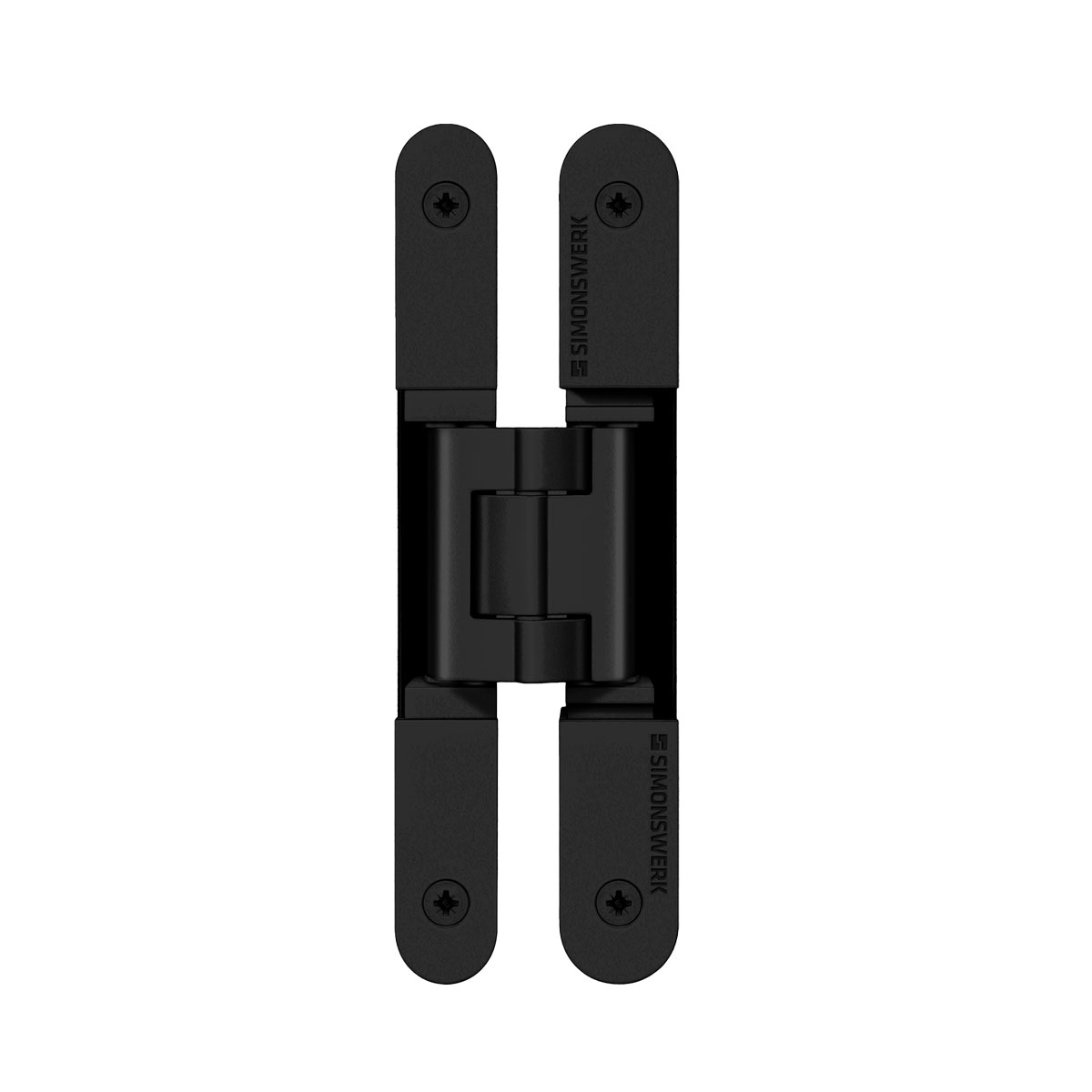 Bisagra oculta TECTUS 240 3D para puerta de comunicación capacidad de carga 60 kg por par, negro mate
