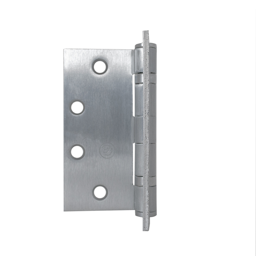 Bisagra plana de libro HAGER con baleros, para puertas, 4.5 x 4.5 pulgadas, acabado satinado