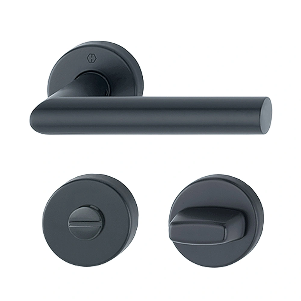 Set de manijas AMSTERDAM para baño, acabado negro mate