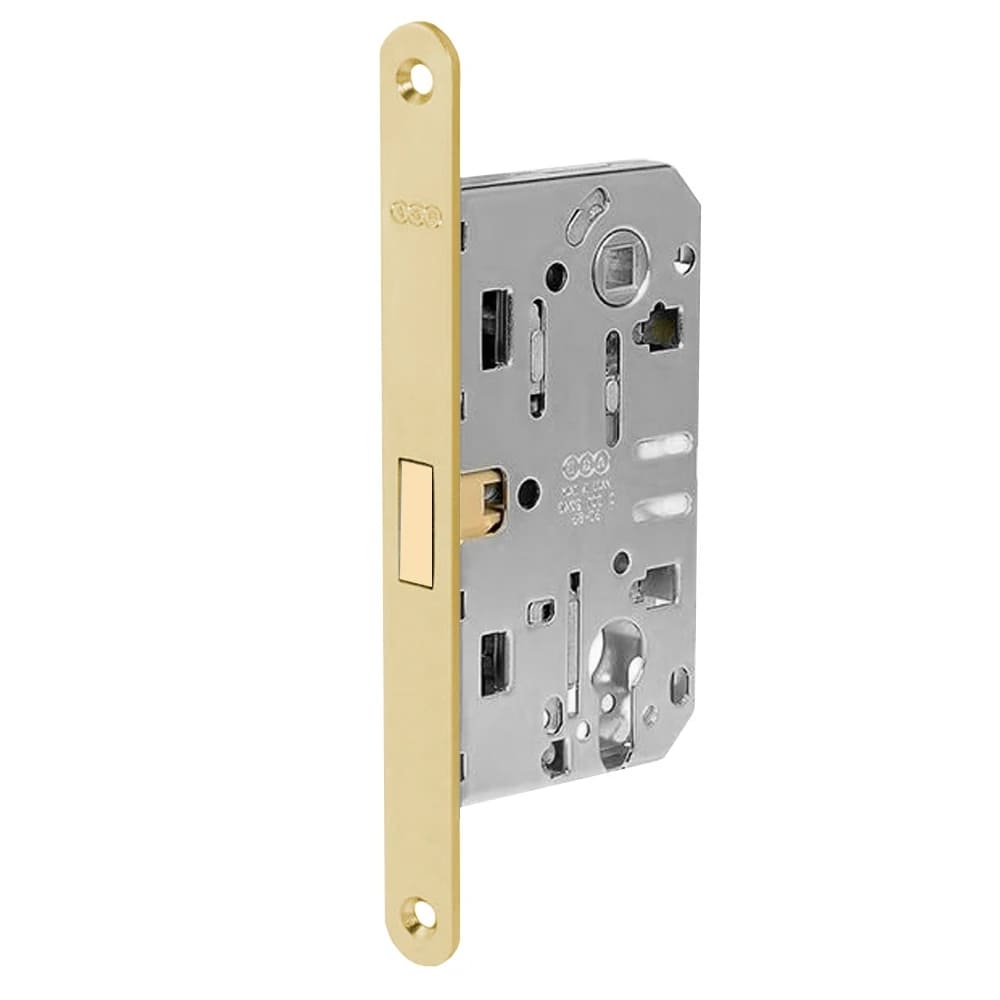 Cerradura Magnética para puerta de recámara, modelo POLARIS 2XT, acabado latón