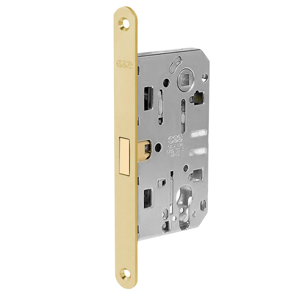 Set de manijas LOS ANGELES Resista® para recámara, acabado latón satinado