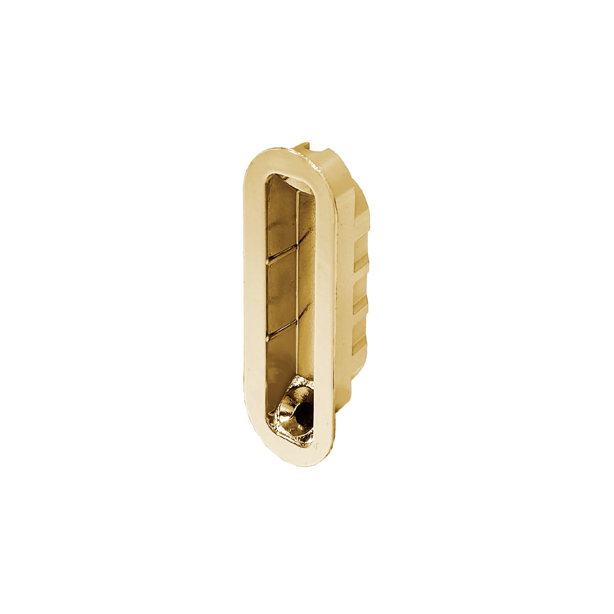 Cerradura Magnética para puerta de recámara, modelo POLARIS 2XT, acabado latón