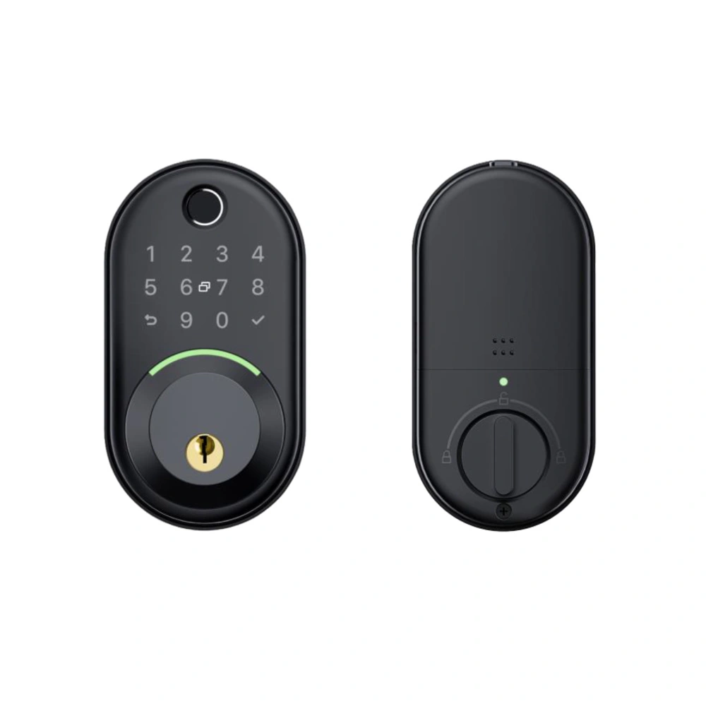 Cerradura electrónica SKOLL para puertas de comunicación interiores, acabado negro