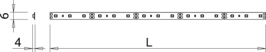 Tira individual de LEDs FLEXILED HE6 de luz natural | M24