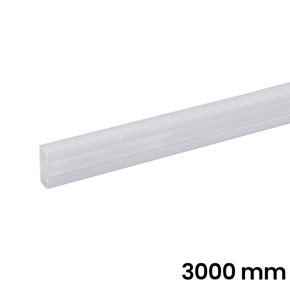 Perfil de policarbonato SUNUP para entrepaños de madera, acabado blanco